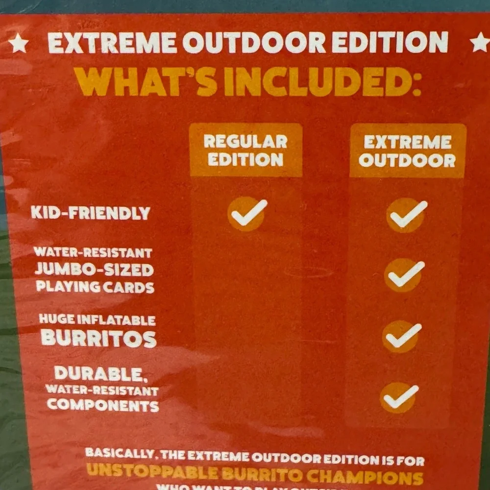 Throw Throw Burrito Extreme Outdoor Edition Dodgeball Card Game Exploding Kitten
